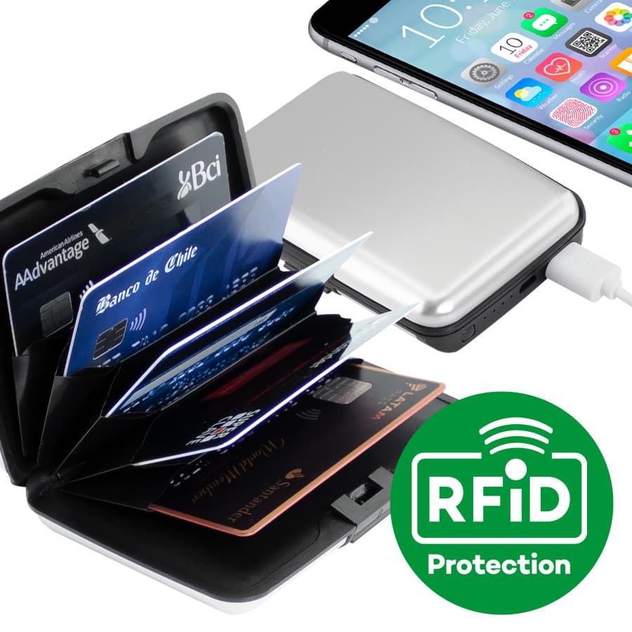 Porta-Tarjetas Anti-Clonación RFID