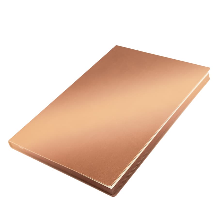 Libreta encobrizada de PU eco-cuero