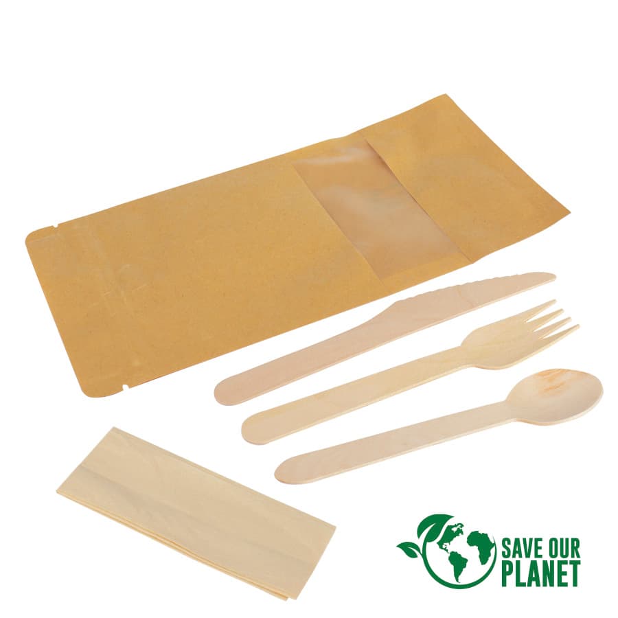 Set de 3 cubiertos de Bamboo