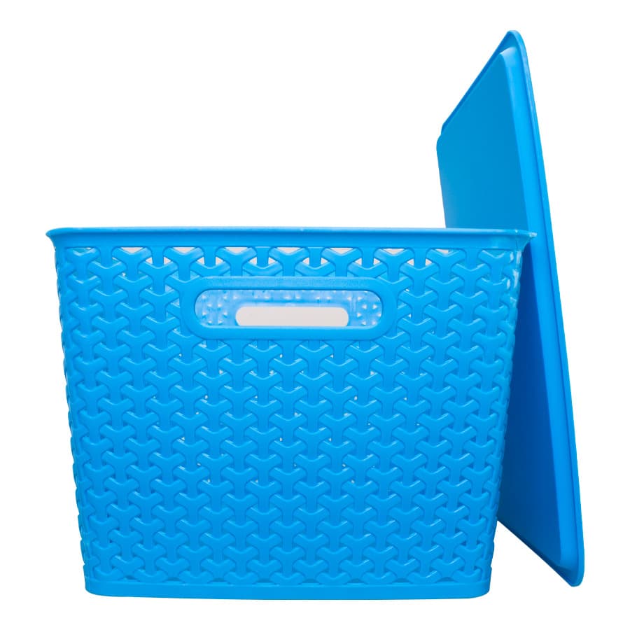 Canasto plástico 15 lt con tapa