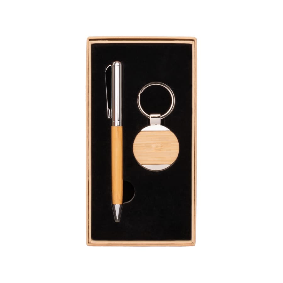 Set de Escritura «THORTON» negro con detalles encobrizados.