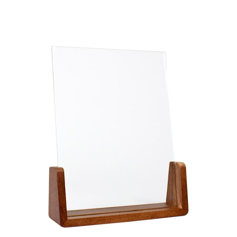 Trofeo Galvano de Madera y Cristal «Wave»